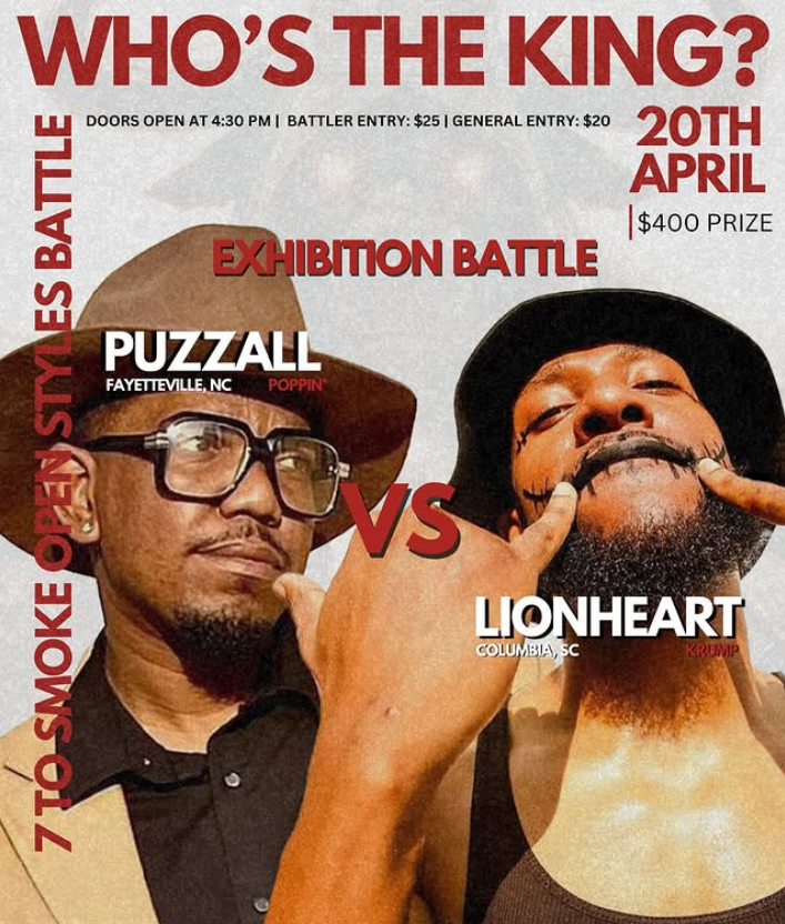 Who's the King Dance Battle Flyer